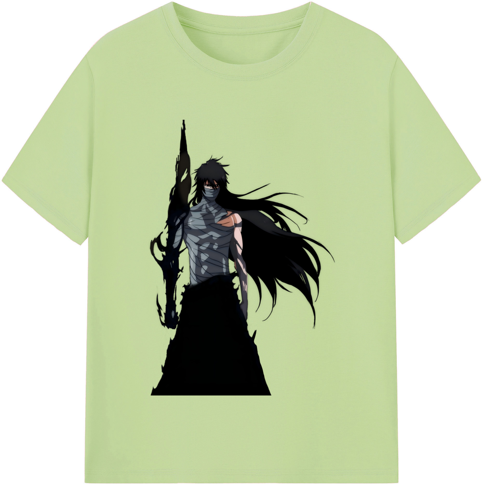 （画像用） ブリーチ 黒崎一護（くろさき いちご）BLEACH Kurosaki Ichigo 綿100％半袖Tシャツ（フロントプリント）